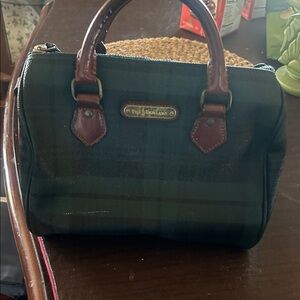 Polo by Ralph Lauren Dark Green and Brown Satchel